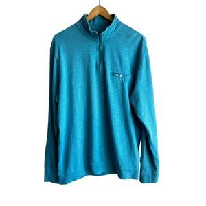 Johnnie-O Quarter Zip Pullover L Haze